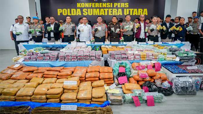 Polda Sumut Ungkap 3.865 Kasus Narkoba dalam Enam Bulan