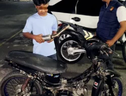 Polres Pematangsiantar Amankan Enam Sepeda Motor Knalpot Brong