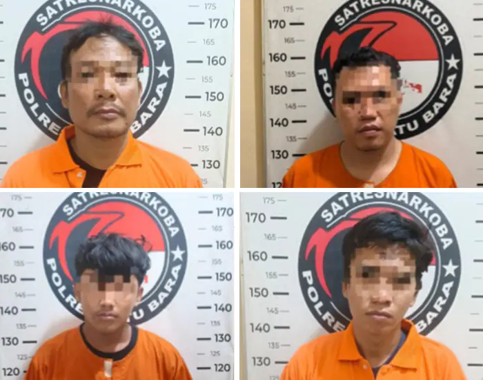 Satresnarkoba Polres Batu Bara Ungkap Empat Kasus Peredaran Narkotika