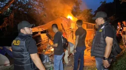 Satresnarkoba Polrestabes Medan Bumihanguskan Sarang Narkoba di Klambir V