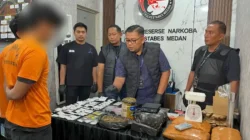 Satresnarkoba Polrestabes Medan Gulung Bandar Narkoba Lintas Provinsi