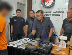 Satresnarkoba Polrestabes Medan Gulung Bandar Narkoba Lintas Provinsi Manfaatkan Jasa Ekspedisi