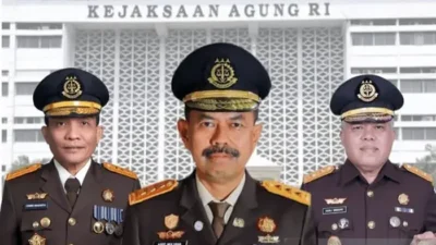 Tiga Mantan Pejabat Kejati Sumut Raih Jabatan Strategis di Kejaksaan Agung