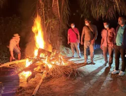 Tim Gabungan Polres Langkat Musnahkan Dua Titik Diduga Lokasi Penyalahgunaan Narkoba di Desa Bubun