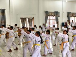 Beberapa Atlet Taekwondo Pakpak Bharat mengikuti Ujian Kenaikan Tingkat