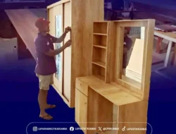 Warga Binaan Lapas Narkotika Rumbai Ikuti Program Pembuatan Mebel