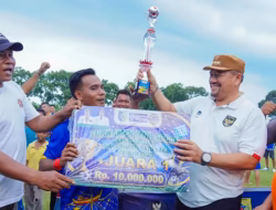 Bupati Batu Bara Tutup Turnamen Mini Soccer Bahagia Cup II, HNSI Raih Juara