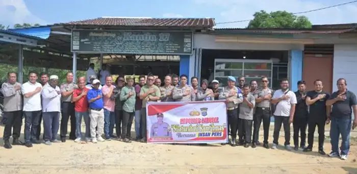 Kapolres Labusel Silaturahmi dengan Insan Pers