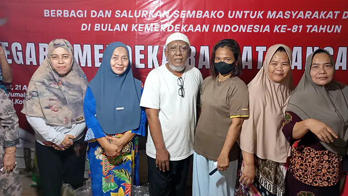 LIPPSU Wujudkan Rasa Peduli, Bagikan Sembako ke Warga Kurang Mampu