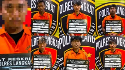 Polres Langkat Tangkap Tujuh Pelaku Pencurian Disertai Kekerasan di Empat Lokasi