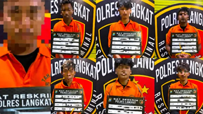 Polres Langkat Tangkap Tujuh Pelaku Pencurian Disertai Kekerasan di Empat Lokasi