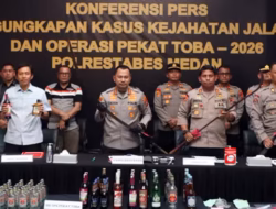 Polrestabes Medan Ungkap 716 Kasus Kejahatan Jalanan dan Hasil Operasi Pekat Toba 2026