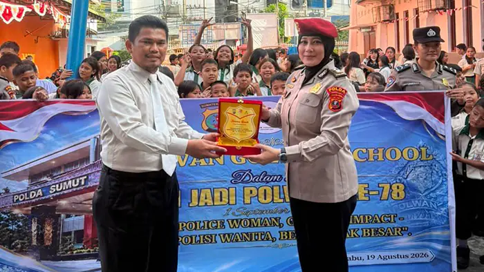 Polwan Goes to School, Polda Sumut Edukasi Pelajar Lindungi Diri di Ruang Digital
