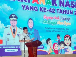 Bupati Batu Bara Ajak Semua Pihak Bersinergi Lindungi Anak dan Bangun Generasi Berakhlak Mulia