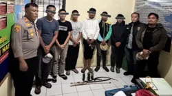 Enam Remaja Diamankan Bawa Sajam dan Molotov