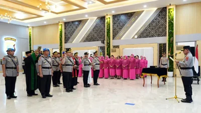 Kapolda Sumut Lantik Sejumlah Pejabat Baru