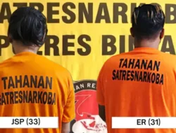 Satresnarkoba Polres Binjai Tangkap Dua Pengedar dan Amankan Barang Bukti Sabu