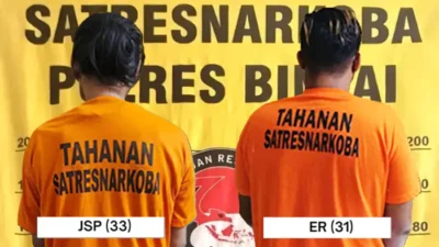 Satresnarkoba Polres Binjai Tangkap Dua Pengedar dan Amankan Barang Bukti Sabu