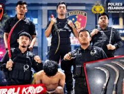 Tim Macan Polres Pelabuhan Belawan Amankan Pemuda Diduga Hendak Tawuran, Sita 4 Celurit