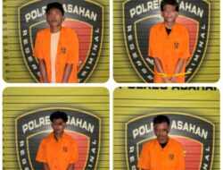 Tim Jatanras Polres Asahan Amankan Empat Terduga Pelaku Pencurian