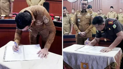 Bupati Labusel Tandatangani MoU Jaksa Sahabat Pendidik