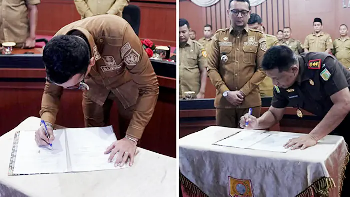 Bupati Labusel Tandatangani MoU Jaksa Sahabat Pendidik