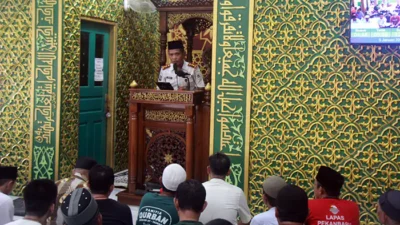 Kalapas Pekanbaru Berikan Tausiah, Ajak Warga Binaan Perkuat Iman dan Perbaiki Diri