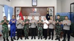 Kapolda Sumut Sonny Irawan Silaturahmi dengan Danlanud Soewondo Marsma TNI Tiopan Hutapea